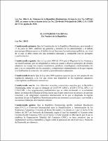 Ley núm. 168-21 de Aduanas de la República Dominicana. Deroga la Ley núm. 3489 del 1953, así como varios artículos de la Ley núm. 226-06 del 19 de junio de 2006