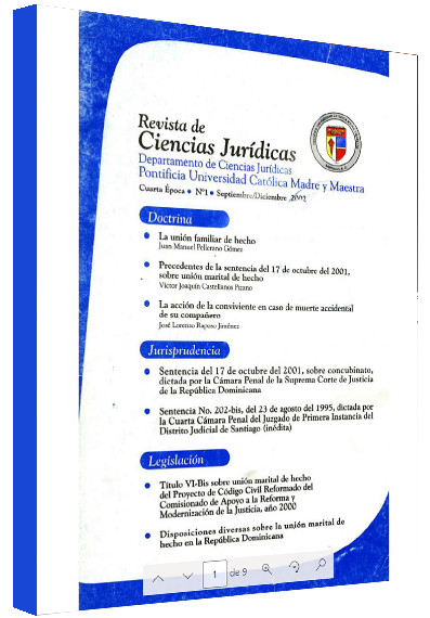 Revista Ciencias Jurídicas: vol. 1, núm. 1, 2002