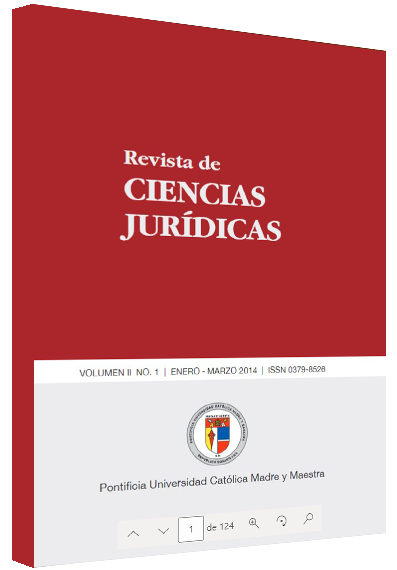 Revista Ciencias Jurídicas: vol. 2, núm. 1, 2014