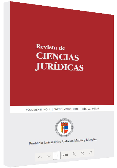 Revista Ciencias Jurídicas: vol. 3, núm. 1, 2015