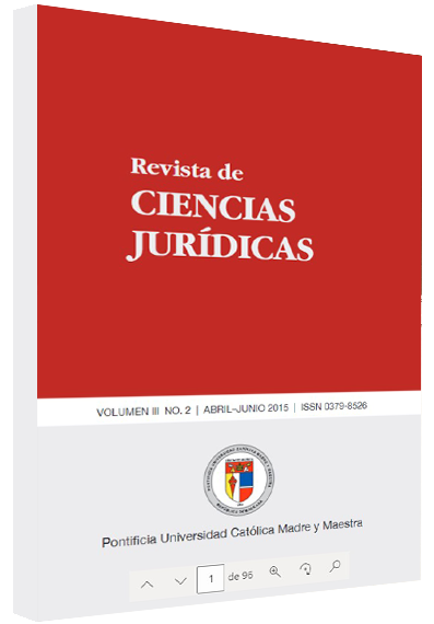 Revista Ciencias Jurídicas: vol. 3, núm. 2, 2015
