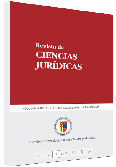 Revista Ciencias Jurídicas: vol. 3, núm. 3, 2015
