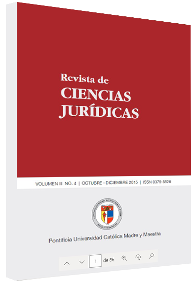 Revista Ciencias Jurídicas: vol. 3, núm. 4, 2015